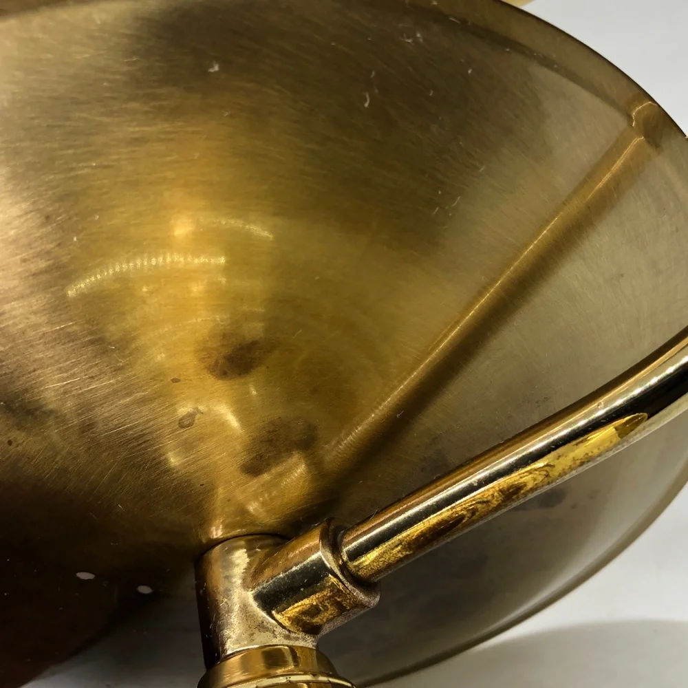 Baldwin Brass w/Spiral Loop Handle Bed Chamber Solid Brass Candle Holder - Picture 13 of 16